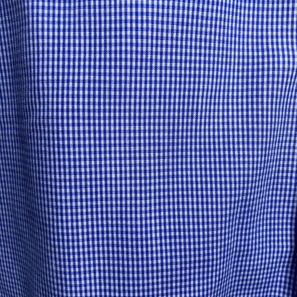 Men's Large Michael Brandon Blue Plaid Long Sleeve Button Down Shirt - Picture 5 of 7